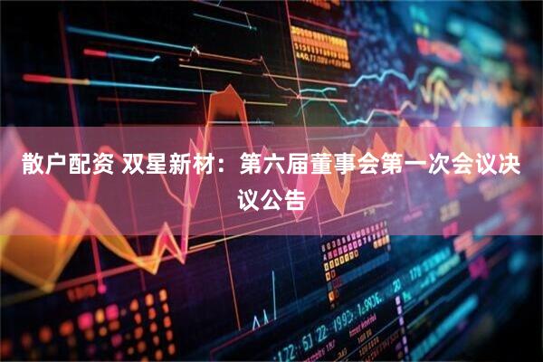 散户配资 双星新材：第六届董事会第一次会议决议公告