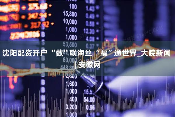 沈阳配资开户 “数”联海丝 “福”通世界_大皖新闻 | 安徽网
